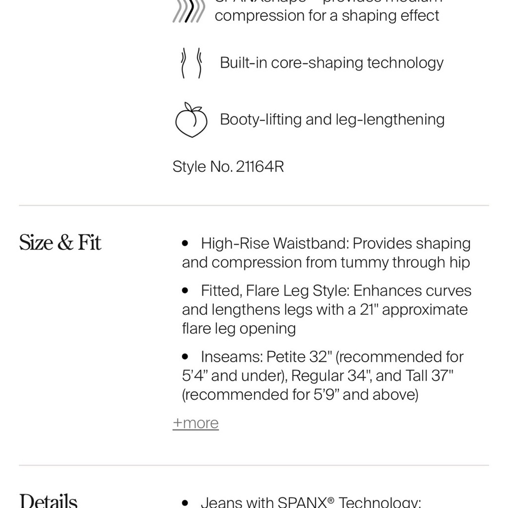 SPANX Blue Flare Women's Jeans - Picture 5 of 8